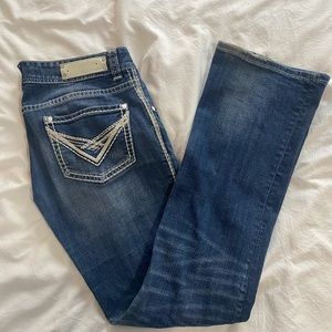 Rock and roll cowgirl denim boot cut jeans